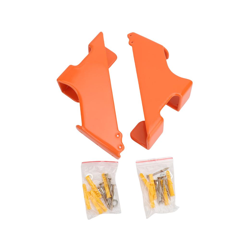 2PCS Chainsaw Hanger Steel Wall Mount Heavy Duty Chainsaw Holder Garage Storage Organizer for Workshop Orange