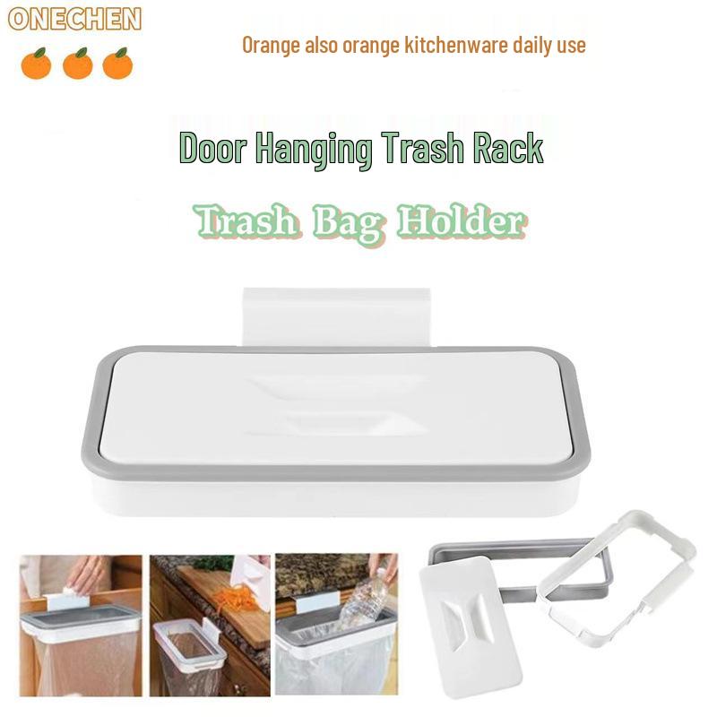 Attach-A-Trash: Cabinet Door Hanging Trash Bag Holder