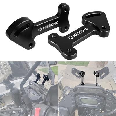 Motorcycle 3.25" Rise Windshield Bracket for Kawasaki KLR 650 2022 2023 2024 KLR650 Adjustable Windscreen Bracket Support Holder