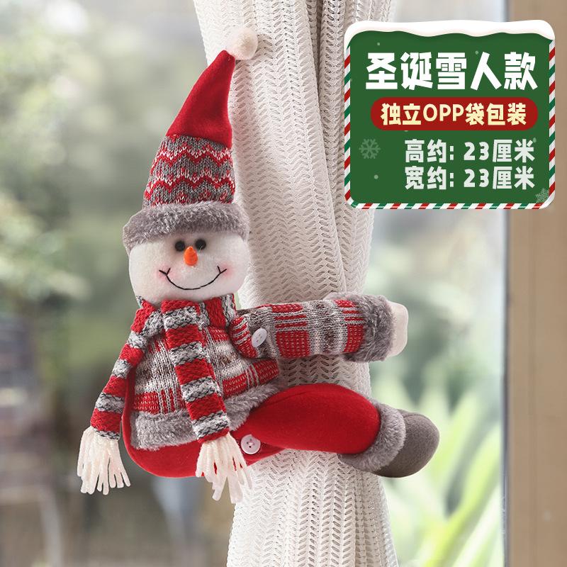 

Christmas Hanging Pendant Decor with Santa Doll, Festive Atmosphere Home Cover Decorations for Xmas Interior