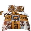 3D Printed Leopard Print Three-Piece Set Bedding Polished Duvet Cover