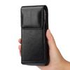 Universal Leather Mobile Phone Waist Bag For iPhone 17 16 15 Pro Max Samsung Xiaomi Vertical Cell Phone Belt Clip Holster Cover