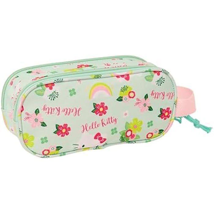 Safta Hello Kitty 3D Trousse Double 3D, Trousse pour Enfant, idéale pour Les Enfants d'âge Scolaire, Confortable et Polyvalente,