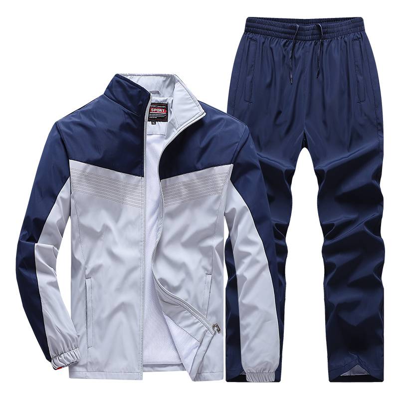Frühling Herbst Herren Sportswear 2 Stück Sets Sport Anzug Jacke Sweatsuit Männliche Kleidung Trainingsanzug