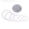 2026 New1 Set (3Pcs Silicone Gaskets & 1Pc Aluminum Filter) Coffee Machine Pot Bottle Replacement Compatible with 3/6/9/12 Cup