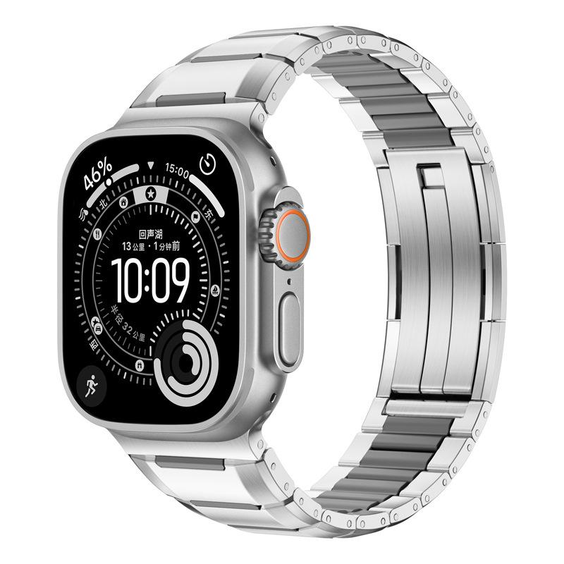 Stainless Steel Rubber Band for Apple