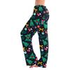 Womens Pajama Pants Sleepwear Casual Drawstring Elastic Waist Pants Comfy Straight Yoga Loose Trousers
