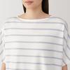 MUJI Smooth and Cool Loungewear Set in Smoky Purple Size XS Women's Short-Sleeve (FD1LBA5S) Stripes,