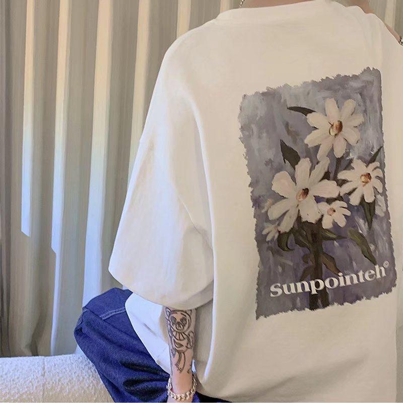 

Japanese Cityboy Pure Cotton Men s Short-Sleeve T-Shirt - Trendy, Loose Fit, Summer Plus Size Top 2XL (Recommended 72.5-80 kg)