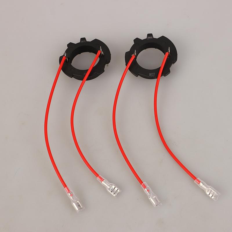 2Pcs For  Plastic Lamp Base Headlight Accessories H7 Led Headlight Bulb Base Adapters Holders Retainers For Golf 5 Mk5