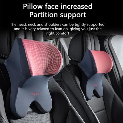 Auto-Lendenwirbelstütze, Kopfstütze, Nackenkissen, Unterstützung, universelles weiches Nackenkissen, Kissen, Auto-Memory-Schaum, Lendenkissen, Rückenstütze