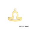 12pcs/lot Stainless Steel Zodiac Charms Horoscope Astrological Sign DIY Pendant for Necklace Bracelet Jewelry Making