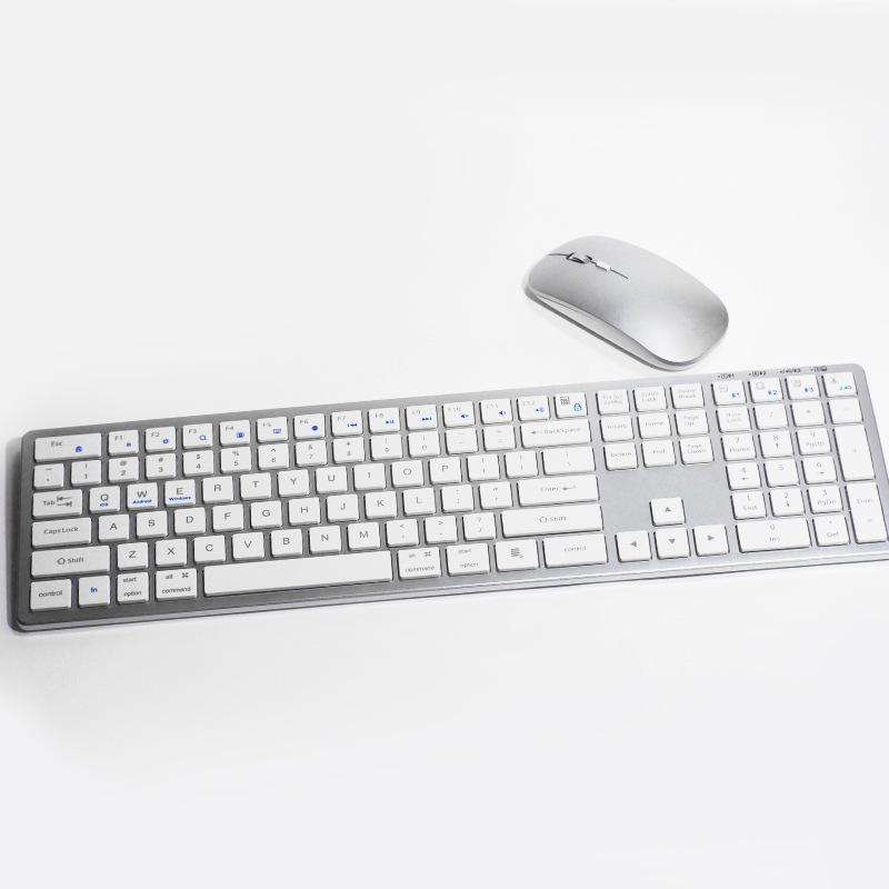 

Беспроводная бесшумная клавиатура и мышь Bluetooth Scissor для ноутбуков — совместима с Xiaomi