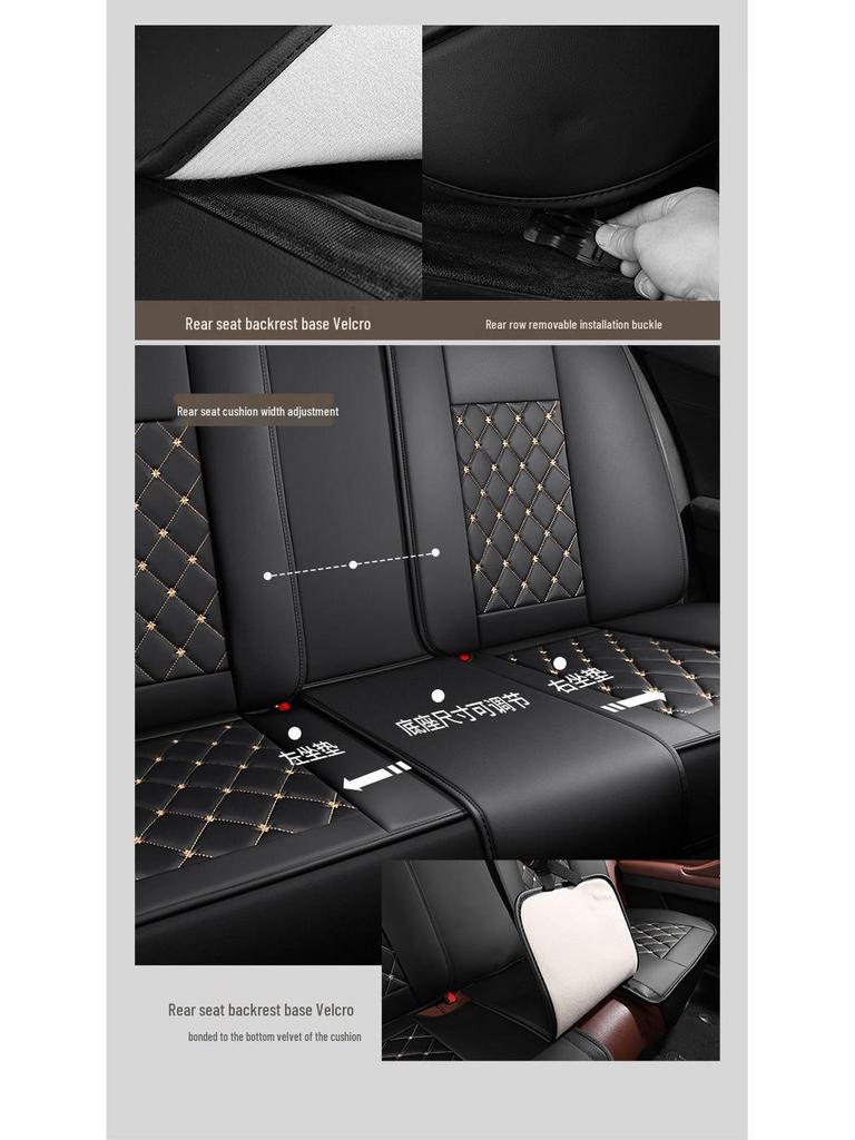 All-Season Rhombus Grid Universal Car Seat Cover