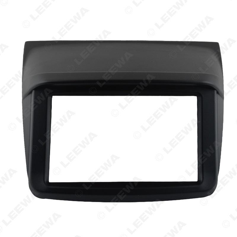 Mitsubishi Pajero Audio Mod Frame: 2DIN Fascia Panel with Toyota Storage Box.