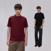 Stand-up Collar Solid-Color Short-Sleeve T-Shirt Summer Retro Casual Trend Versatile Top