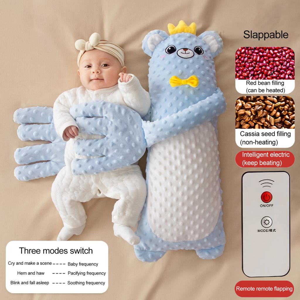 Baby Patter Pillow with Remote Control And Heating Function Goose Shape Baby Sleep Aid Soothe Emotions Anxiety Arm-Wrapped Support