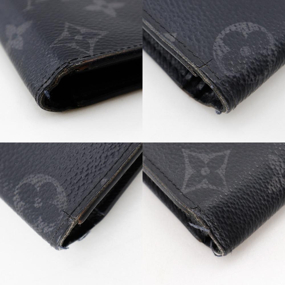 LOUIS VUITTON Brazza portefeuille Purse M61697 black/Monogram Eclipse mens Used
