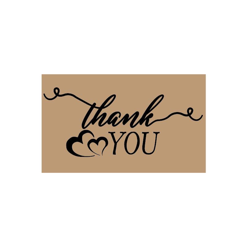 Simple Laser-Engraved Thank You Cards - 30 Pack