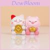 Resin Lucky Cat And Little Fortune Pig Desk Decor With Magnetic Symbols For Gift Giving