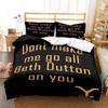 This Is My Yellow-Stone Watching Retro Fashion Bedding Set Duvet Cover Pillowcase Single Double King Size Adult Bedroom Gift