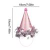 Kids Birthday Party Hat Paper Crown Caps for 1st Boy Girl Birthday Party Decoration Supplies Photo Props Gold Silver Pink