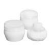 FRCOLOR Baby Powder Puffs, Set of 2, Powder Case Container, Talcum Powder, Empty, White, Baby Powder, Plush Puff, Kids Powder Puff, For Babies and Chi