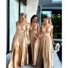 Sommer Neues Tiefes V-Trägerkleid für Damen Europäischer Amerikanischer Stil Brautjungfernkleid Partykleid für den grenzüberschreitenden Handel