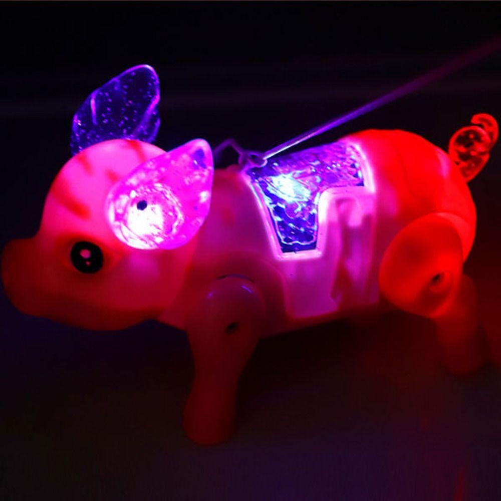 Batteries Powered Music Walking Pig Action Figure Toys Interactive Toys Music Baby Kids Pets