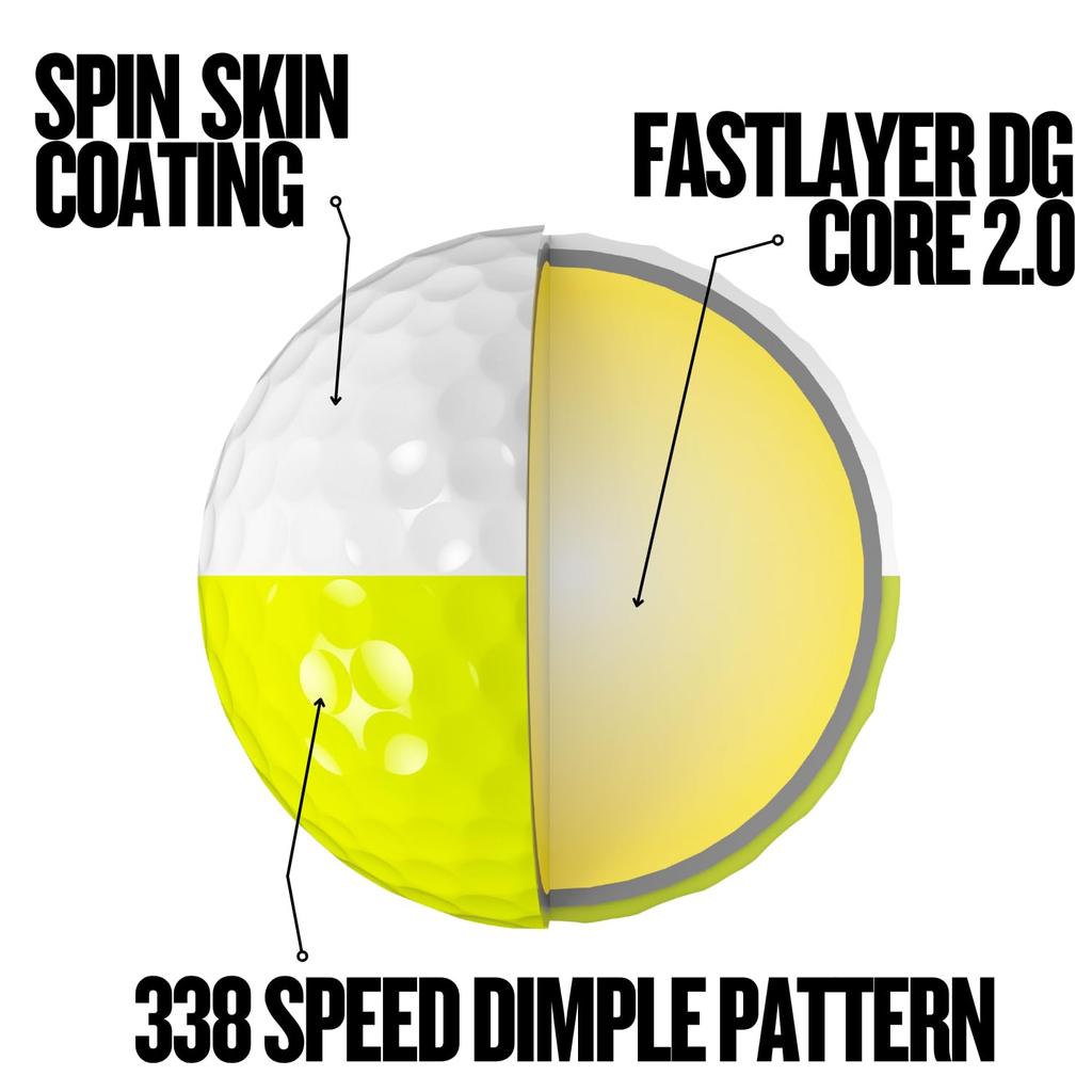 Srixon Divide Golf 9 Z-Star Ball, Z-Star