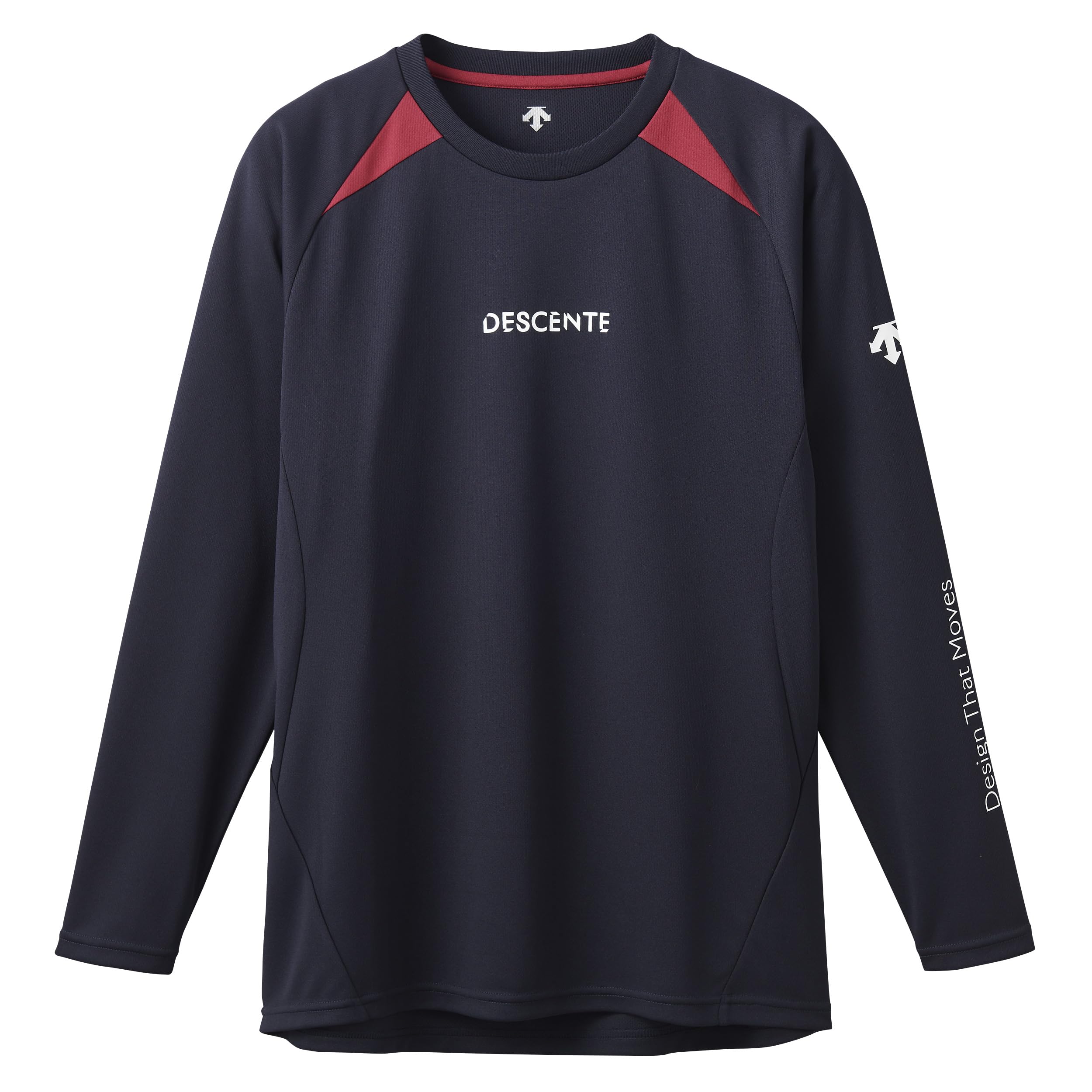 

DESCENTE Волейбольная футболка с длинным рукавом Easy Arm Flying Yuki темно-синяя, Движение, Прием, Исикава,