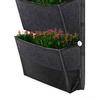 Hanging Planting Bags with 6 Pockets Vertical Gardening Flower Pots Planter Hanging Wall Garden Planting Bags