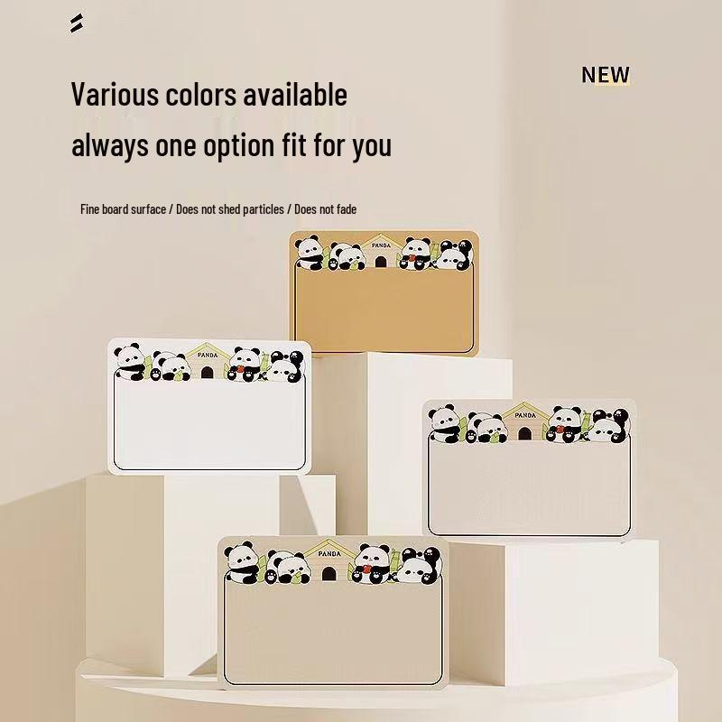 Panda Felt Board - No-Punch Cartoon Wall Sticker for DIY Photo & Message Display