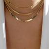 Classic Gold Multilayered Necklace for Women Vintage Silver Geometric Pendant Necklaces Butterfly Choker Jewelry