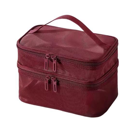 Toiletry Organizer Translucent Travel Cosmetic Bag Large-capacity Makeup Case