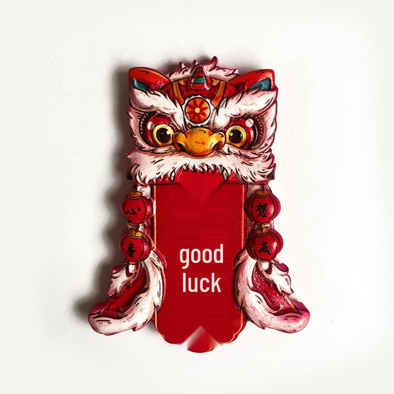 God of Wealth 3D Cartoon Lucky Cat Refrigerator Magnet