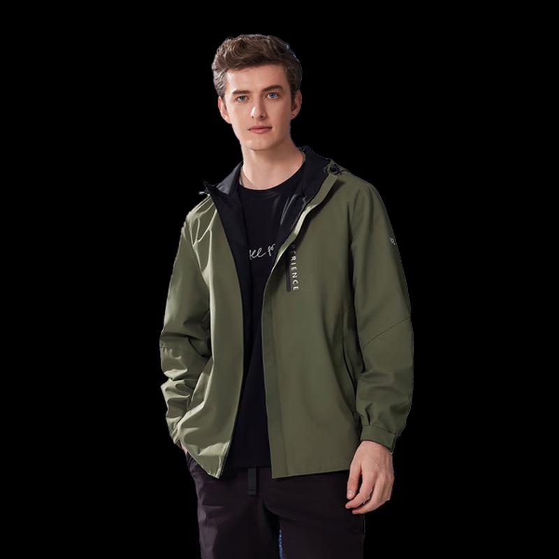 Jeep Men's 2025 Autumn Hooded Casual Jacket