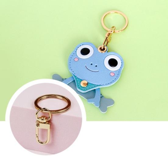 Portachiavi Pendente Rana in Pelle Creativo Portacarte a Forma di Rana Carino Portachiavi Fascino Portatile Anti-Perdita per Borsa Accessori Zaino Scolastico Piccoli Regali