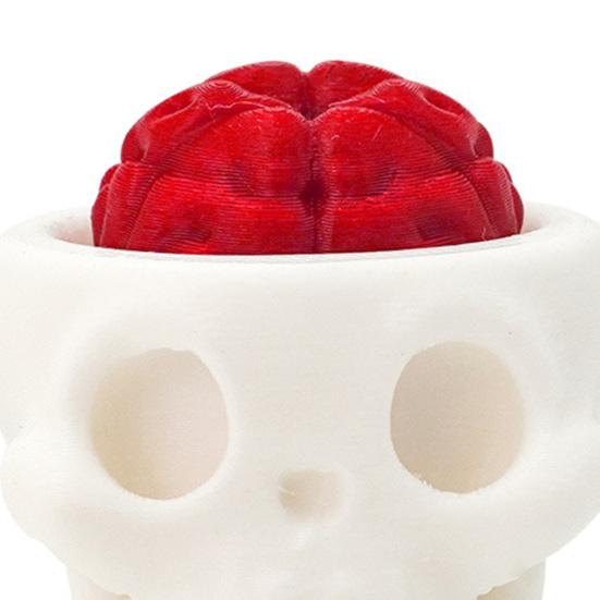 Skull Keyboard Fidget Toy 3D Printed Keyboard Clicker Skull Fidget Toy Stress Relief Fidget Button for Anxiety Relief Students Office Workers