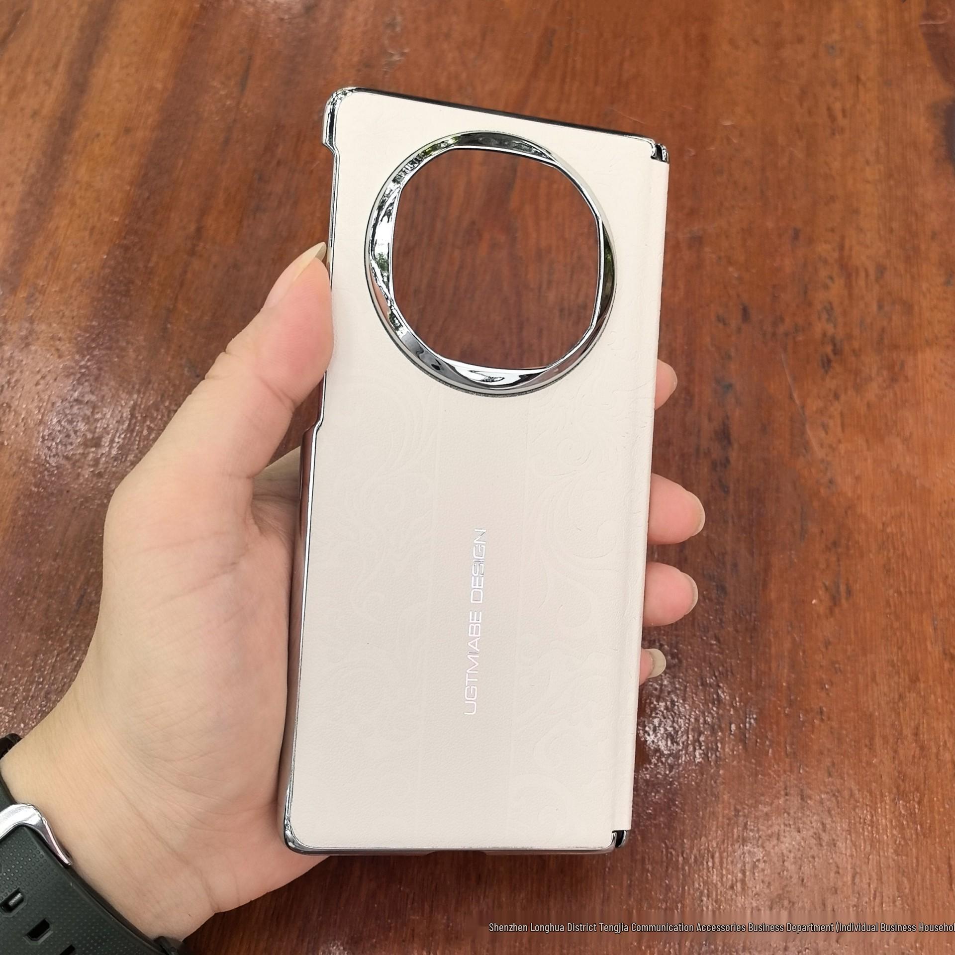 

Складной кожаный чехол для телефона Huawei MateX6 с гальваническим дизайном в стиле национального тренда Mate X7