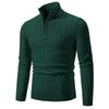 Herbst und Winter Herren Rollkragenpullover mit Reißverschluss Strickpullover Übergröße Mode Casual Unterhemd