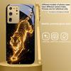 Fantasy Colored Tiger For Samsung Galaxy S26 S20 FE S21 Ultra S23 Plus S24 Ultra S25 S21+ S22Plus S26+ Golden Glass Phone Case
