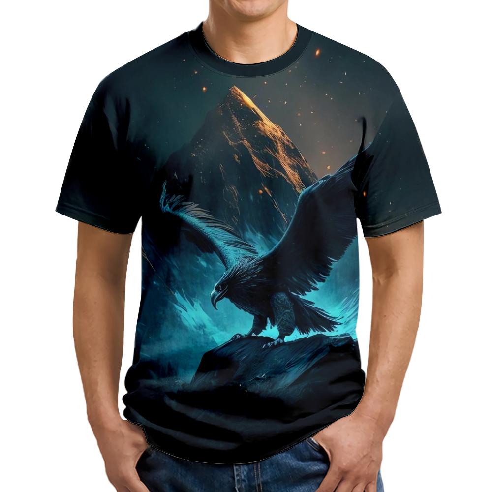 

Рубашка с 3D принтом Eagle, забавная мужская одежда для папы 8XL оранжевый