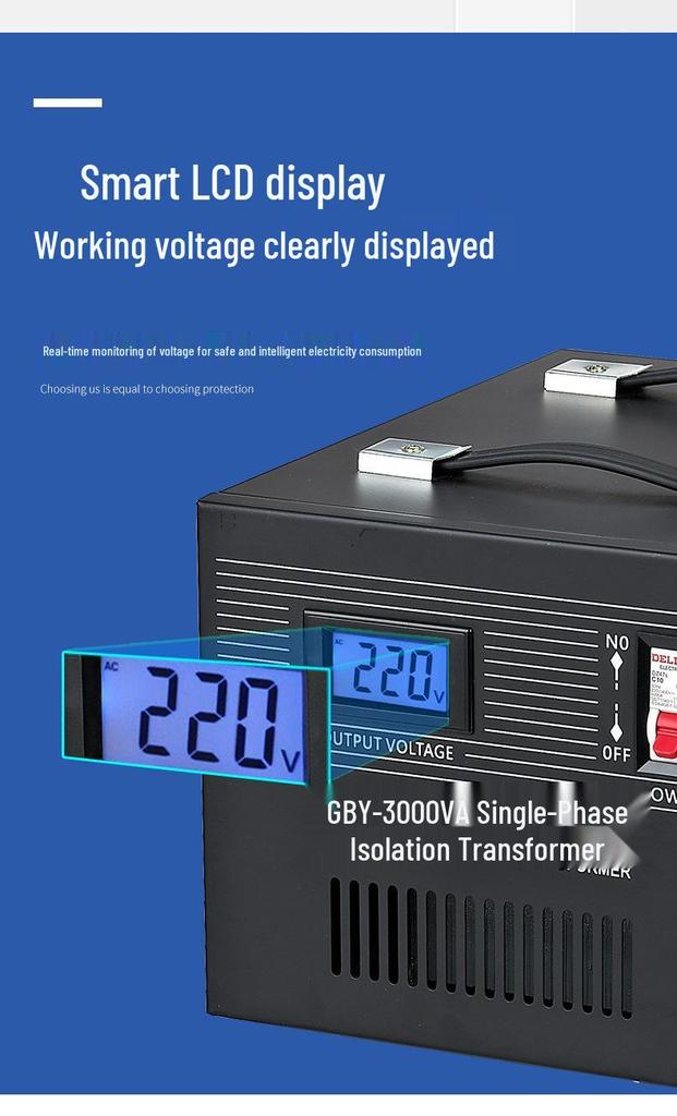 Audio Equipment 220V 1:1 Isolation Transformer Anti-Shock Anti-Leakage