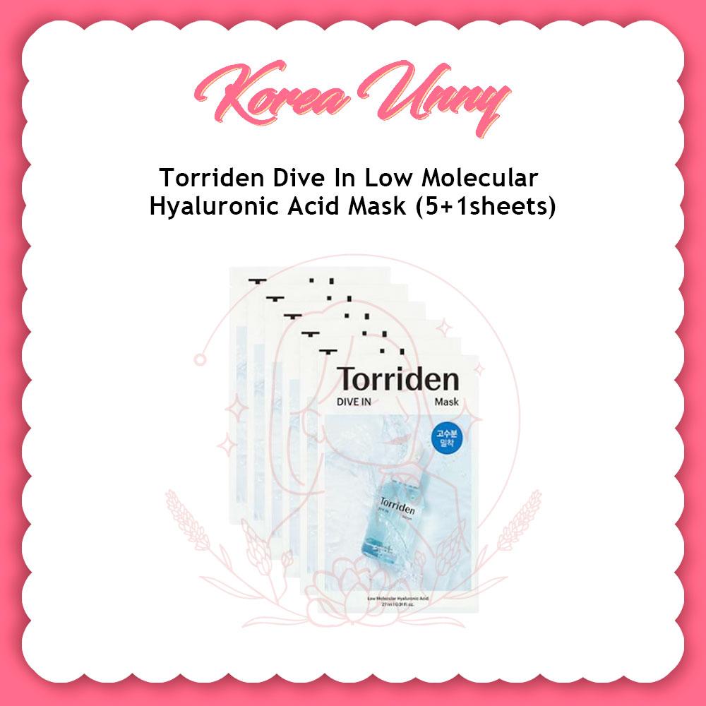 

Torriden Dive In Маска с низкомолекулярной гиалуроновой кислотой 5+1 листов