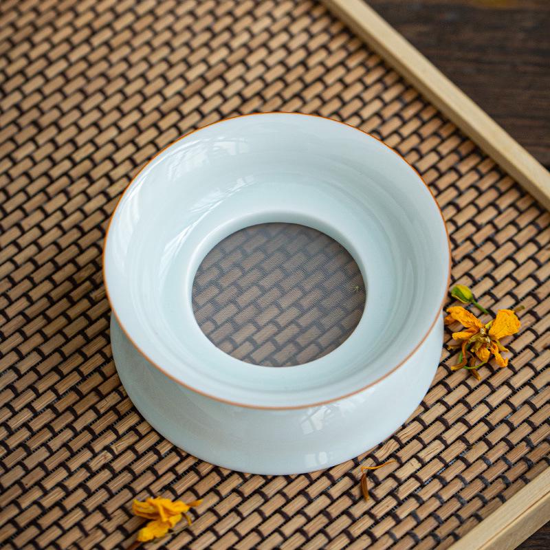 Handmade Ceramic Tea Infuser & Strainer Set