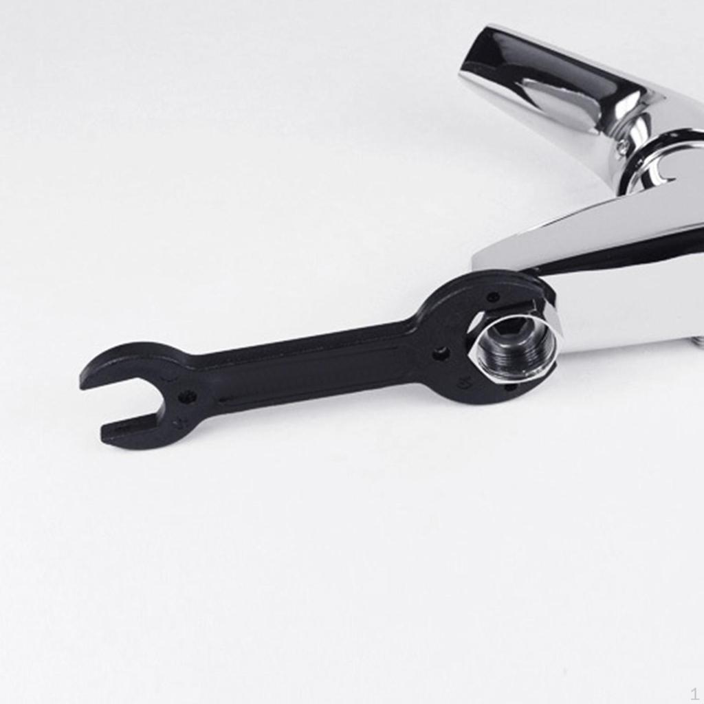 Double Headed Stay Open Spanner End Reusable Faucet Thin Wrench for