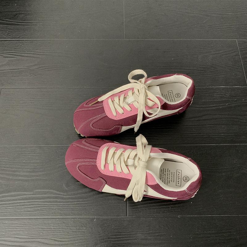 Gu Yunshu Deconstruction Aesthetic Virtue Shoes Women's 2024 New Retro Casual Versatile Forrest Gump Shoes Sports Jogging Shoes