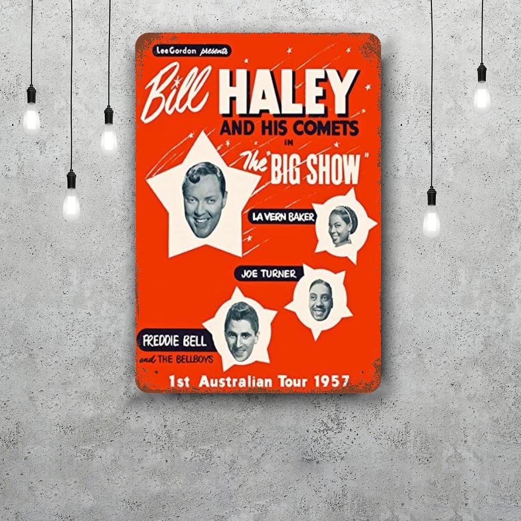 Bill Haley Retro Vintage Tin Sign Poster Decorative Plaque Metal Plate Wall Decor
