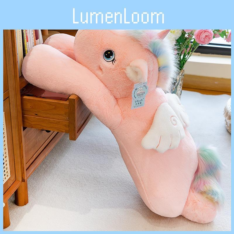 Pink Plush Unicorn Toy Cartoon Stuffed Animal Doll Decoration Kids Cute Gift